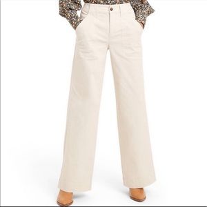 NWT Nili Lotan X Target Wide Leg Pants Cream White